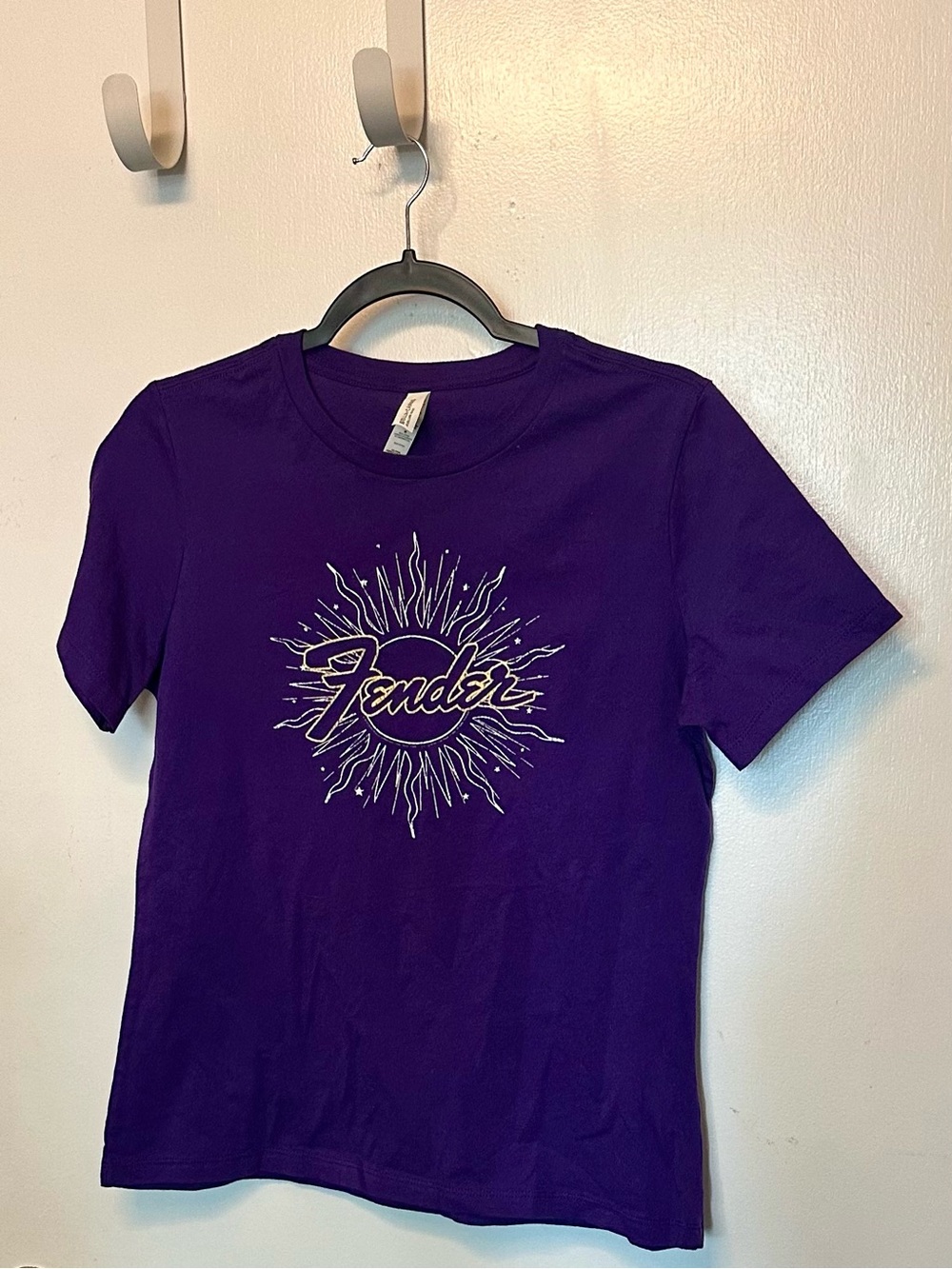 Bella Canvas Purple Fender Sunburst Kids Tee